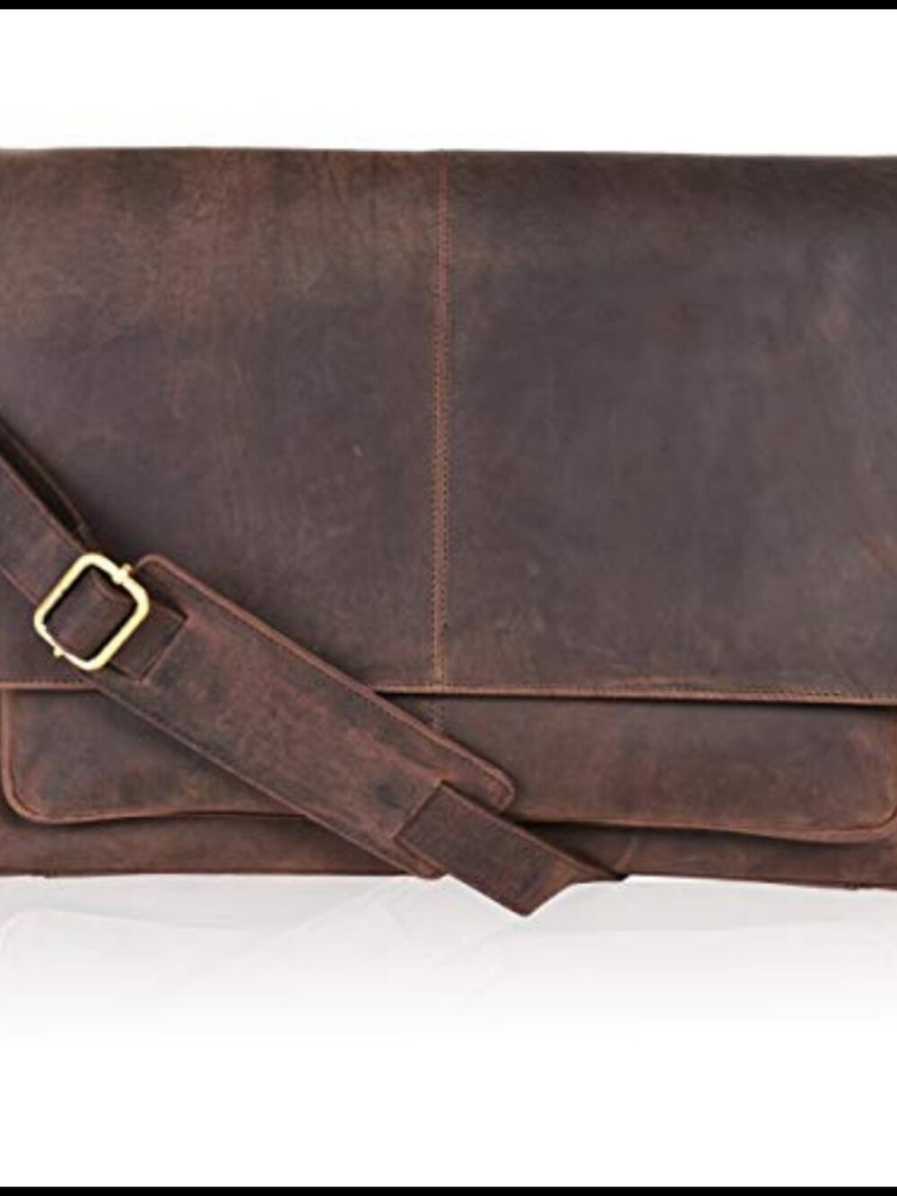 Full Grain Leather Messenger Bag Laptop Crossbody Satchel Handcrafted